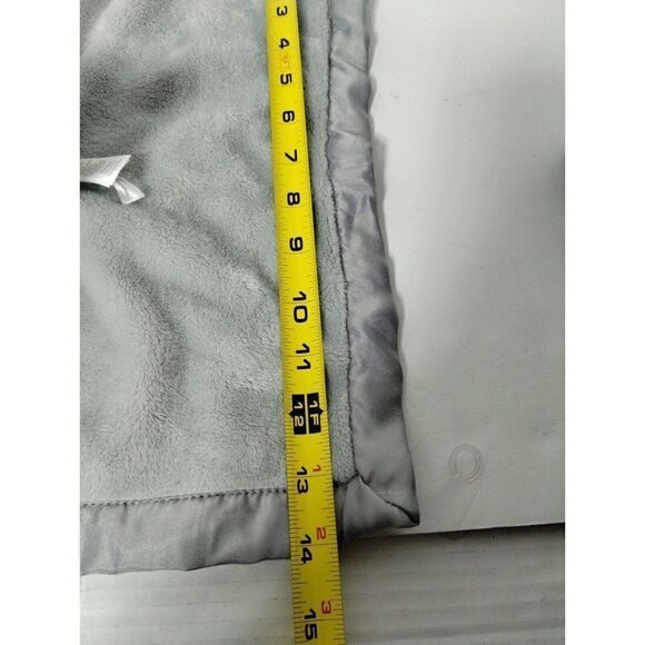 Carters Baby Lovey Gray Plush Elephant Holding Security Blanket Satin EUC - Picture 3 of 10